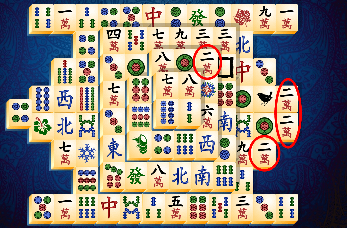 Mahjong Pasziánsz útmutató, 3. szakasz